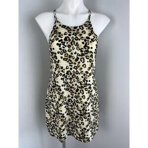 Miken Swim Animal Print Beach Cover Up Dress Small